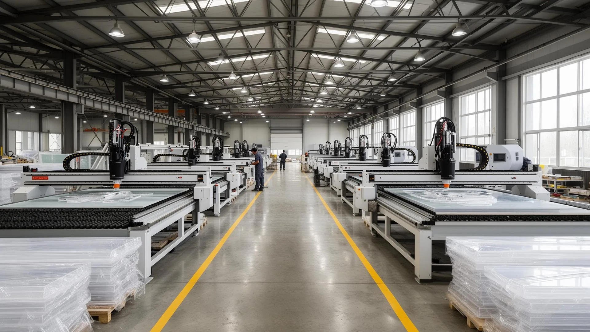 CNC Routers in Factory